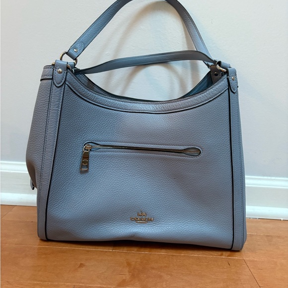 Coach Blue Leather Shoulder Bag - Picture 1 of 3